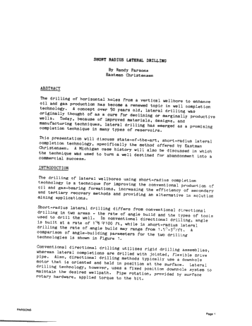Horizontal Drilling in Oil and Gas Applications Page 1