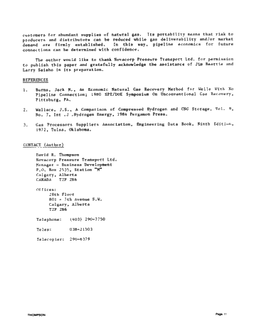 Bulk Transportation of Compressed Natural Gas in Ontario Page 11