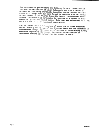 Regional Dolomitization in Cratonic Basins - the Evaporite Connection Page 2