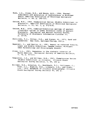 Exploring for Michigan's Prairie du Chien Deep Gas Reservoirs Page 18