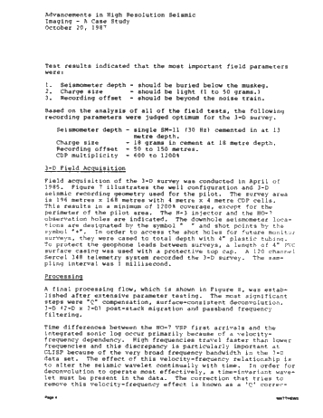 Advancements in High Resolution Seismic Imaging - A Case History Page 4