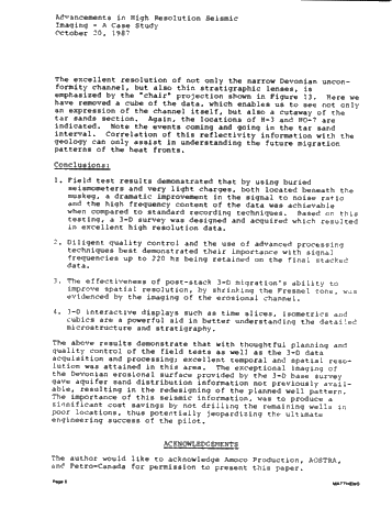 Advancements in High Resolution Seismic Imaging - A Case History Page 6