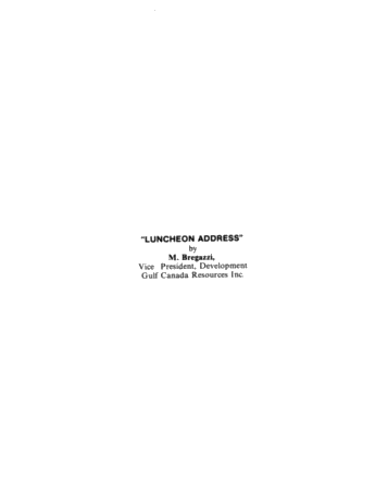 Luncheon Address Page 1