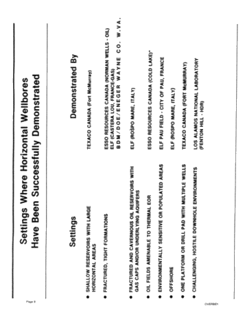 Directional Drilling: Rationale for Selection of Targets Page 8