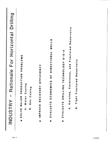 Directional Drilling: Rationale for Selection of Targets Page 10