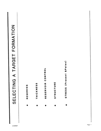 Directional Drilling: Rationale for Selection of Targets Page 11