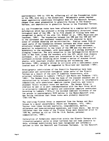 A Comparison of the Middle Proterozoic Balmat Evaporite Sequence With Niagaran and Cayugan Strata in the Michigan-Appalachian Basins Page 8