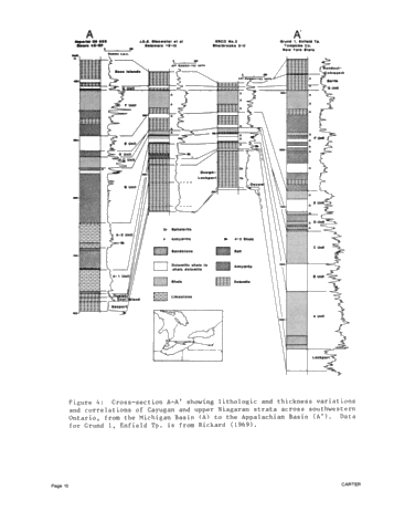 A Comparison of the Middle Proterozoic Balmat Evaporite Sequence With Niagaran and Cayugan Strata in the Michigan-Appalachian Basins Page 10