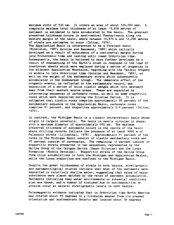 A Comparison of the Middle Proterozoic Balmat Evaporite Sequence With Niagaran and Cayugan Strata in the Michigan-Appalachian Basins Page 11