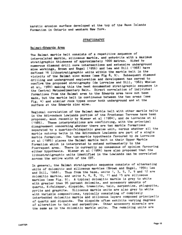 A Comparison of the Middle Proterozoic Balmat Evaporite Sequence With Niagaran and Cayugan Strata in the Michigan-Appalachian Basins Page 19