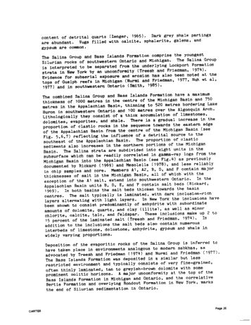 A Comparison of the Middle Proterozoic Balmat Evaporite Sequence With Niagaran and Cayugan Strata in the Michigan-Appalachian Basins Page 25