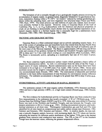 Thermogenic Oil in a Modern Submarine Rift,Guaymas Basin, Gulf of California - an Update Page 2