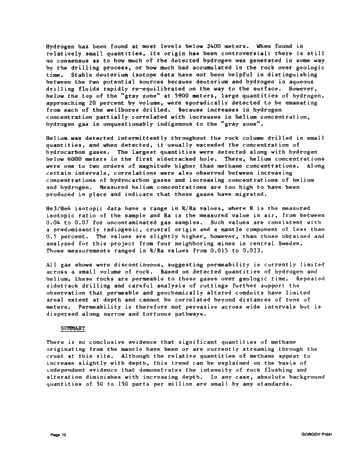 The Deep Earth Gas Swedish Drilling Project Page 12