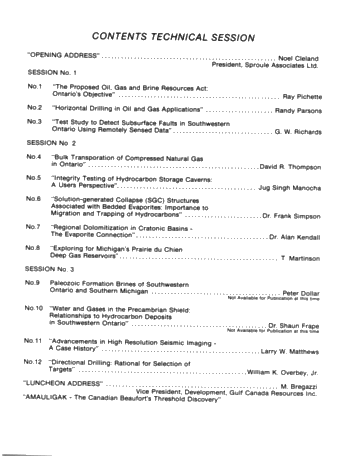 Twenty-Sixth Annual Conference Page 1
