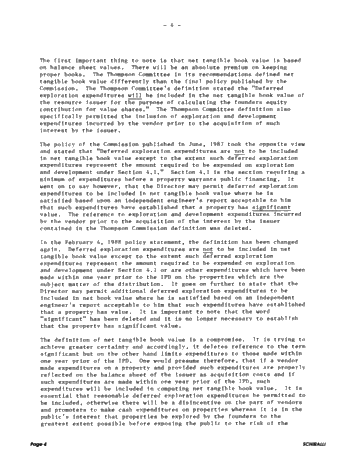 A Review of Ontario Securities Commission Policies Related to Junior Resource Issuers Page 4