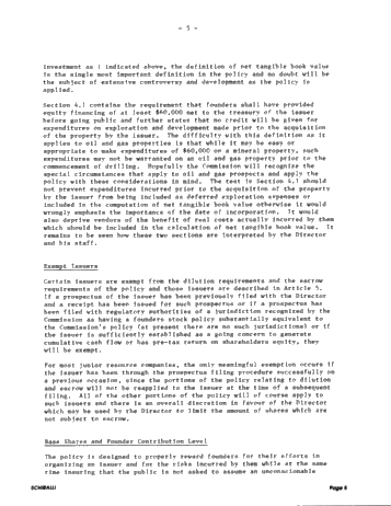 A Review of Ontario Securities Commission Policies Related to Junior Resource Issuers Page 5