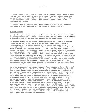 A Review of Ontario Securities Commission Policies Related to Junior Resource Issuers Page 14