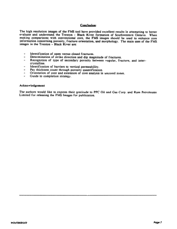Formation Micro Scanner Applications in Southwestern Ontario Page 6