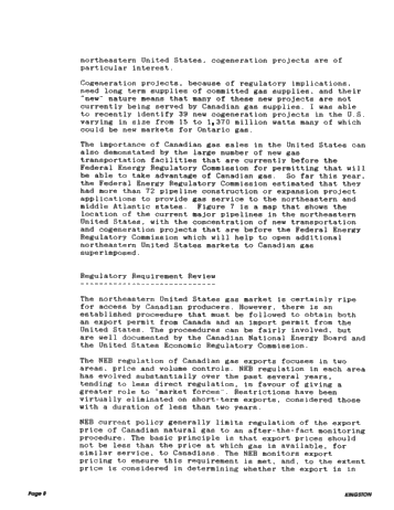 Marketing Opportunities for Ontario Gas in the United States Page 8