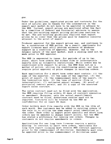 Marketing Opportunities for Ontario Gas in the United States Page 10