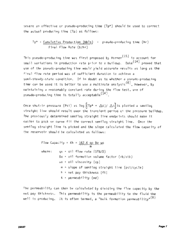 A Method of Pressure Transient Analysis for Well Testing in Ordovician Reservoirs Page 7