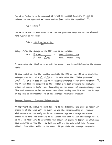 A Method of Pressure Transient Analysis for Well Testing in Ordovician Reservoirs Page 9