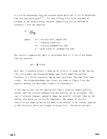 A Method of Pressure Transient Analysis for Well Testing in Ordovician Reservoirs Page 14