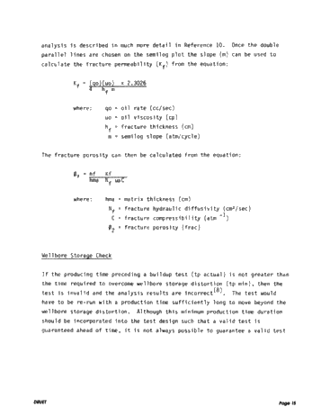 A Method of Pressure Transient Analysis for Well Testing in Ordovician Reservoirs Page 15