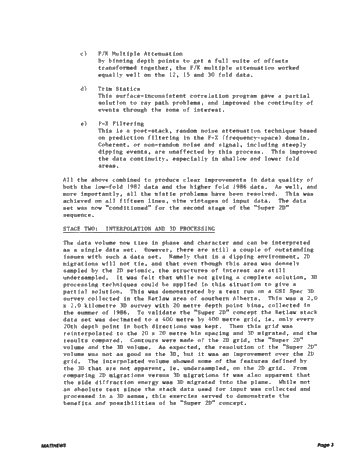 Super 2D, Innovative Seismic Reprocessing; a Case History Page 3