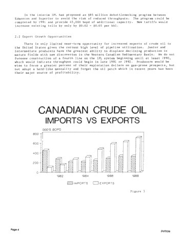 Export Volumes: the Key to Growth in the Canadian Oil and Gas Industry Page 4