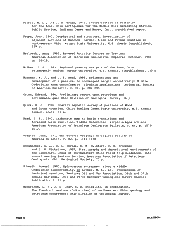Trenton (Ordovician) Structure in Northwestern Ohio Page 10