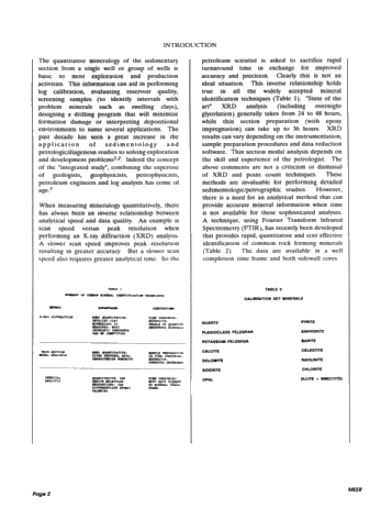 Fourier Transform Infrared Spectroscopy for Rapid Mineral Analysis Page 2