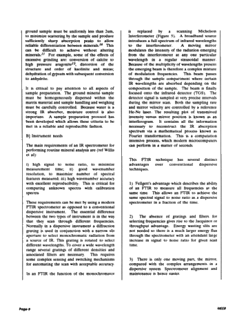 Fourier Transform Infrared Spectroscopy for Rapid Mineral Analysis Page 8