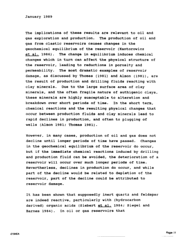 Diagenesis of the Cataract Group Sandstones: Implications for Oil and Gas Production in Southern Ontario Page 11