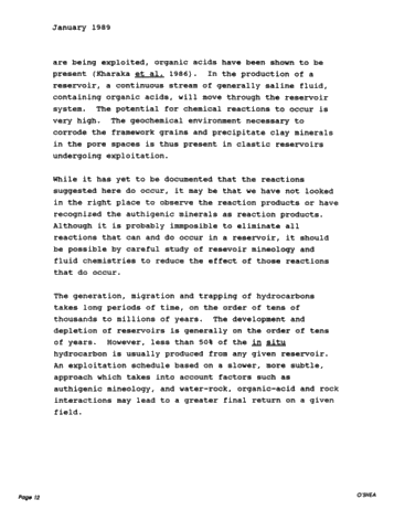 Diagenesis of the Cataract Group Sandstones: Implications for Oil and Gas Production in Southern Ontario Page 12