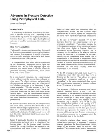 Advances in Fracture Detection Using Petrophysical Data Page 2