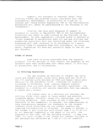 Disposal of Oilfield Brine, Drilling Fluids and Drill Cuttings in the Province of Ontario Page 8