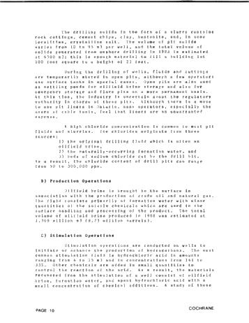 Disposal of Oilfield Brine, Drilling Fluids and Drill Cuttings in the Province of Ontario Page 10