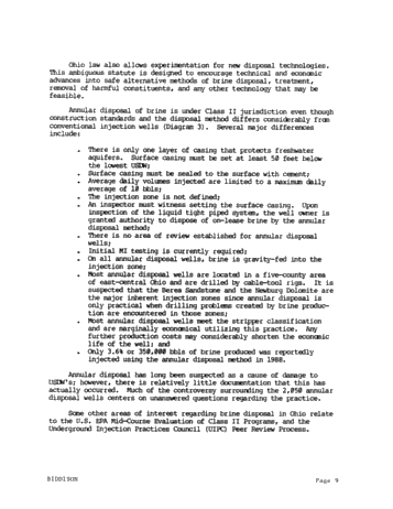 Brine Disposal in Ohio Page 9