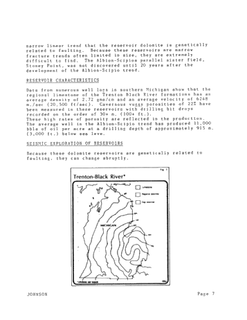 Seismic Expression of Ordovician Reservoirs in the Michigan Basin Page 7