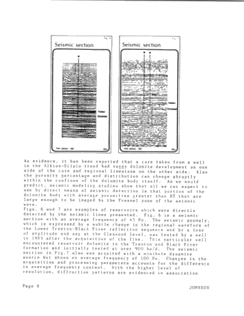 Seismic Expression of Ordovician Reservoirs in the Michigan Basin Page 8