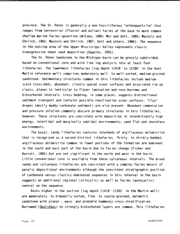 Genetic Stratigraphy and Correlation in the Ordovician of the Michigan, Basin, Midcontinent, U.S.A. Page 10