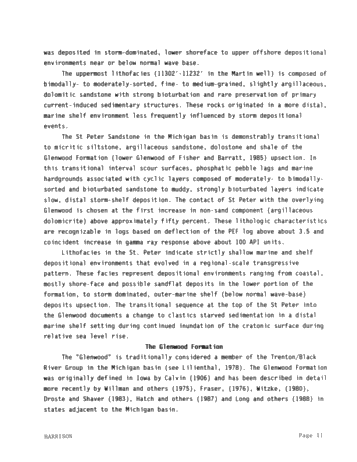 Genetic Stratigraphy and Correlation in the Ordovician of the Michigan, Basin, Midcontinent, U.S.A. Page 11