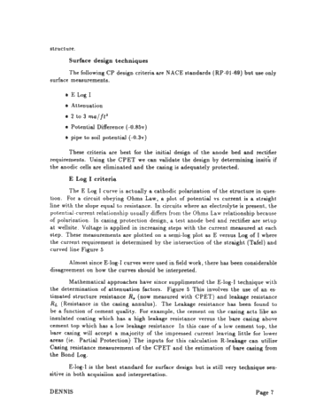 Cathodic Protection Evaluation of Well Casings Using Wireline Techniques Page 7