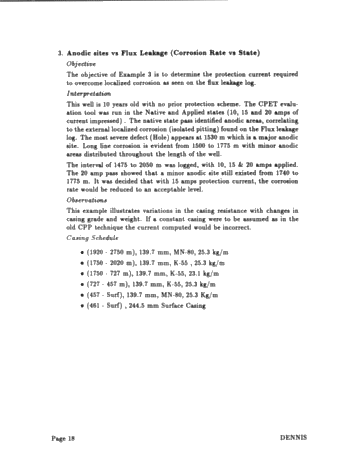 Cathodic Protection Evaluation of Well Casings Using Wireline Techniques Page 18