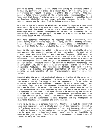 Naturally Fractured Reservoirs: the Need for an Integrated Approach Page 3