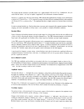 Advances in Borehole Imaging With Second-Generation CBIL Borehole Televiewer Instrumentation Page 2