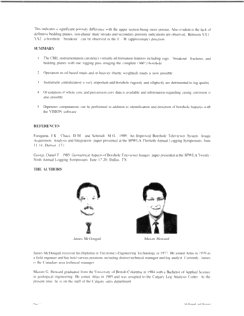 Advances in Borehole Imaging With Second-Generation CBIL Borehole Televiewer Instrumentation Page 4
