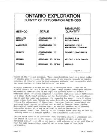 Ontario Exploration: Method or Magic? Page 2