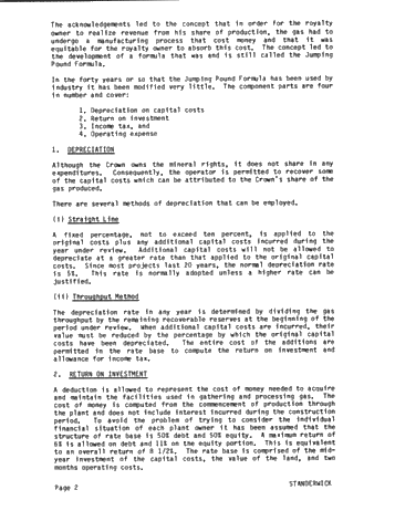 Gas Royalties and Gas Cost Allowances Page 2